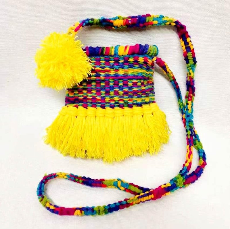 Parrovel Weaving Loom for Beginners Adults/Kids and 1 Set of Weaving Works Complete Yarn Kit with Detailed Friendly Instructions, Parents and Children in The Holiday Experience Weaving Brings Fun_Apple Bag - Image 3